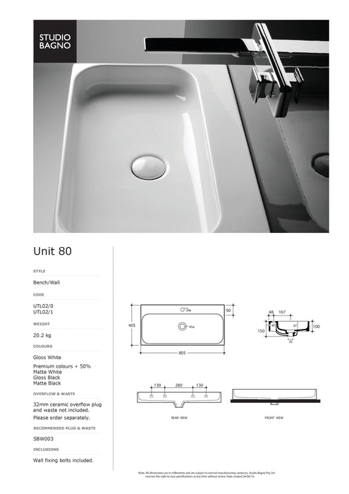 Studio Bagno Unit 80 805mm