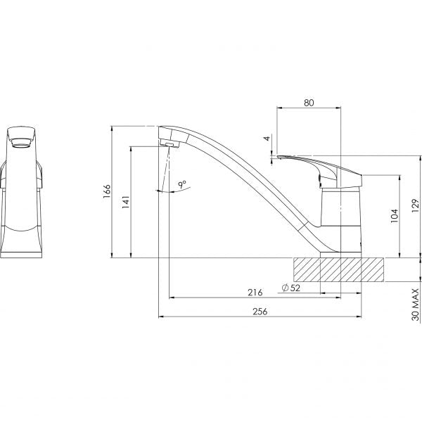 Ivy Cast Sink Mixer