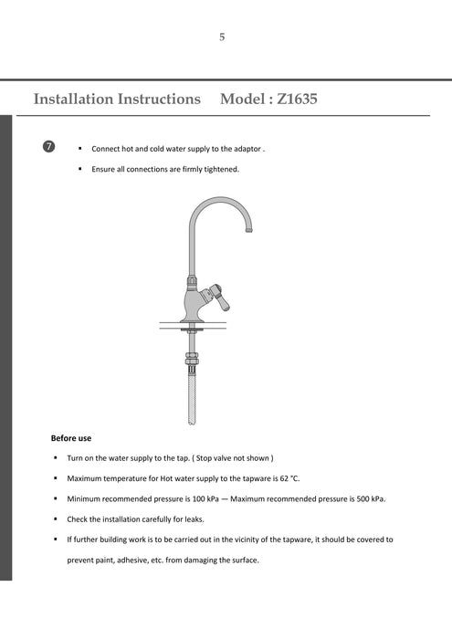 Nicolazzi Amalfi 1635 Water Filter Tap