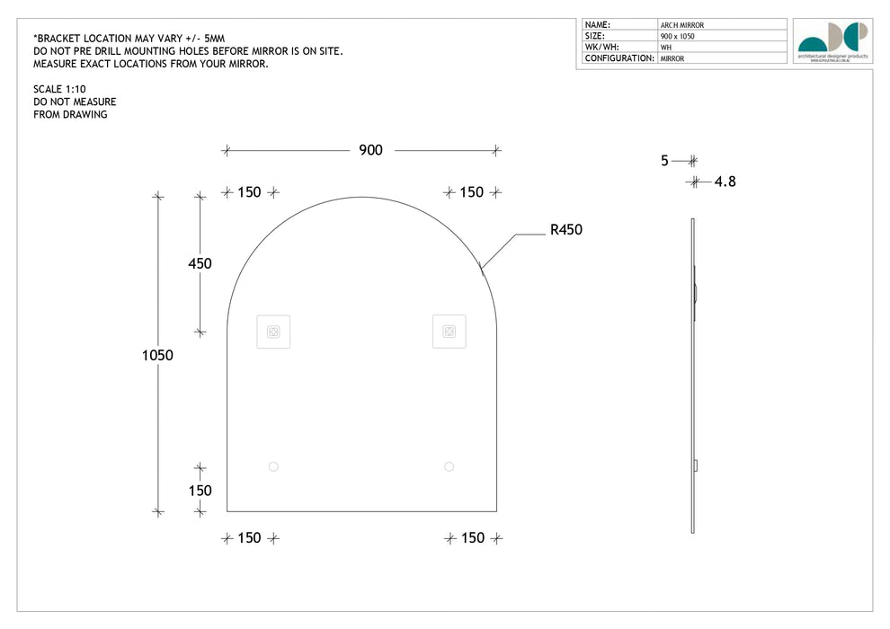 ADP Arch Mirror 900x1050