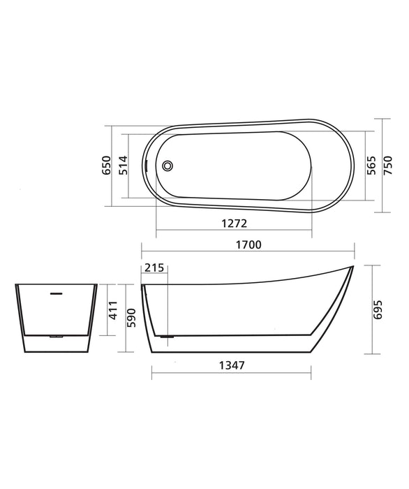 Seima Arko 140 Freestanding Bath