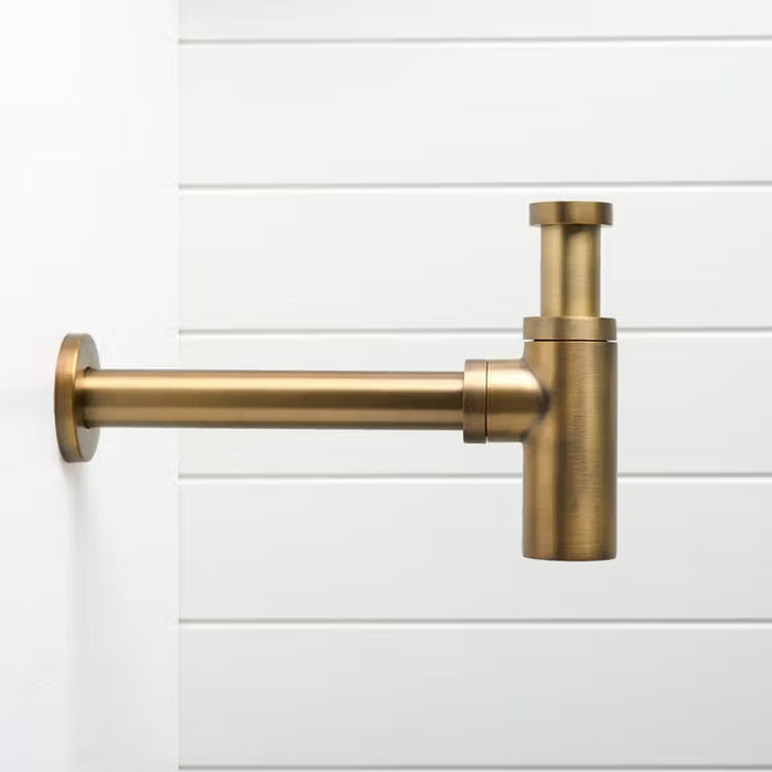Yabby Basin Bottle Trap in Antique Brass - Clearance