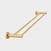 ELIO Ascot Double Towel Rail 600mm - Brushed Gold - ELIO-ASC-DTR600-BG