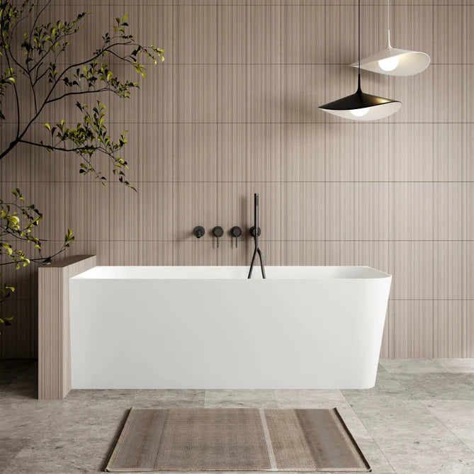 Cassa Design Ashton Corner Back To Wall 1500mm Left Hand Corner Bath in Gloss White