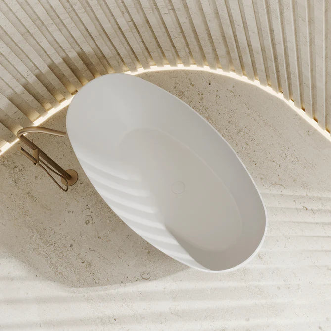 Cassa Design Egg Shell 1700mm Bathtub in Matte White