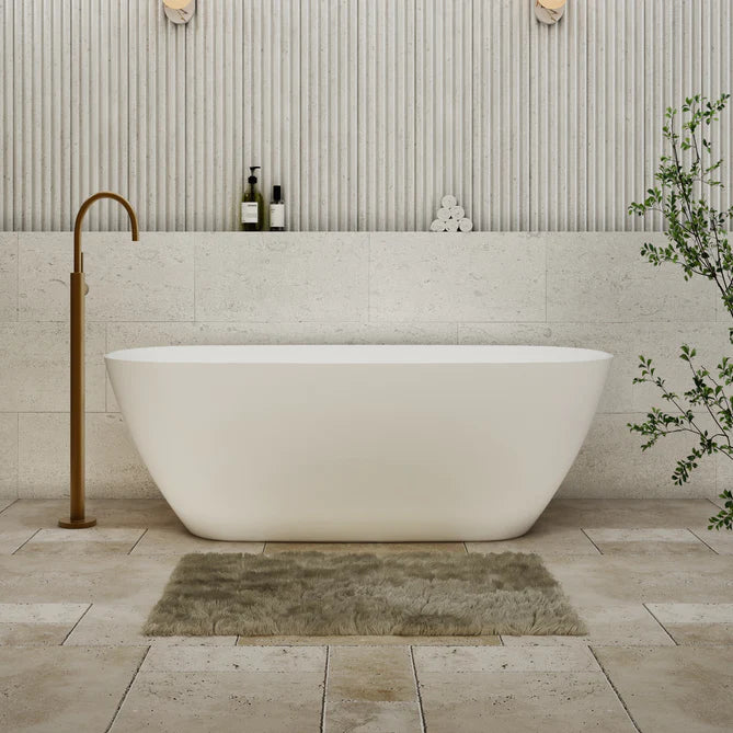 Cassa Design Rec Slimline 1700mm Bathtub in Matte White