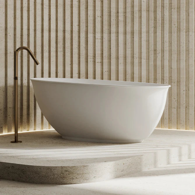 Cassa Design Vita High Rise 1500mm Bathtub in Matte White