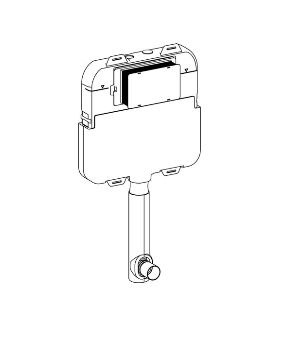 Seima InWall C100 Cistern – Pneumatic actuation