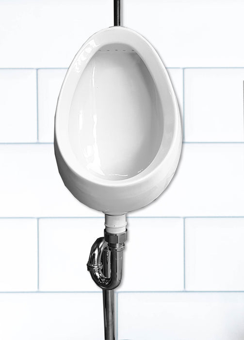 Turner Hastings Leon Ceramic Urinal - Top Inlet Bottom Outlet