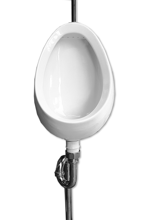 Turner Hastings Leon Ceramic Urinal - Top Inlet Bottom Outlet