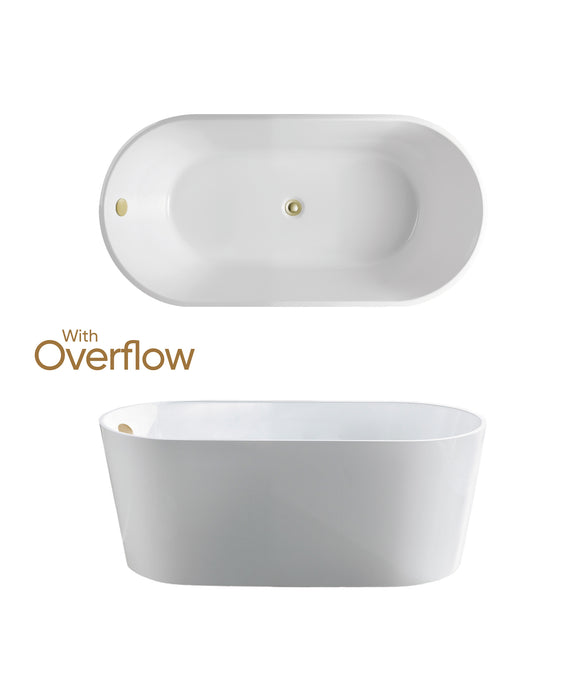 Seima Limni 101 Freestanding Bath | With Overflow and Pop-out Waste