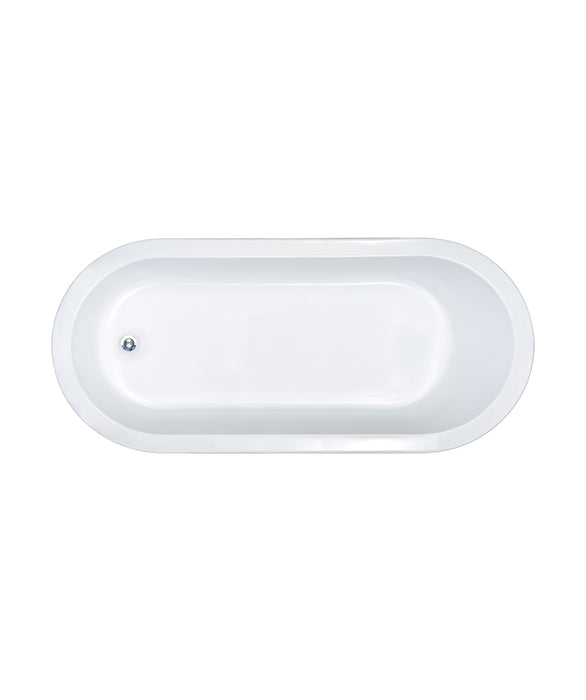 Seima Limni 135 inset island 1700mm bath | No overflow