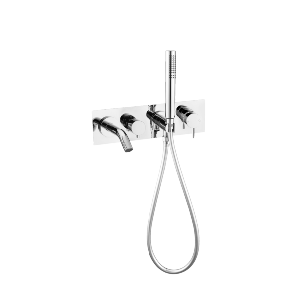 Nero Mecca Wall Mount Bath Mixer With Hand Shower