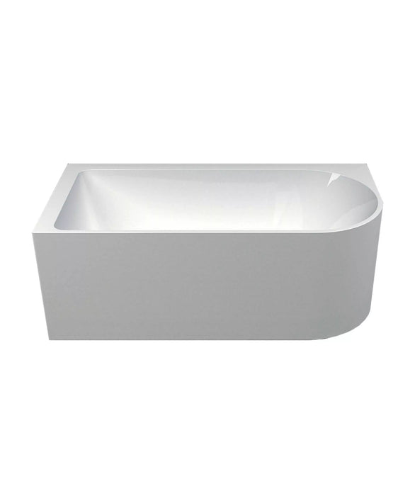 Seima Plati 110 Corner Freestanding Bath - with overflow and Pop-out Waste