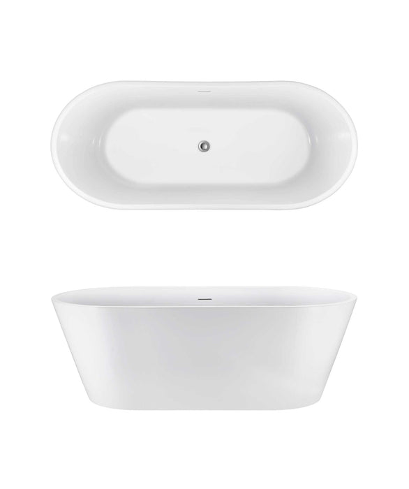 Seima Syros 105 freestanding bath – with integrated slot overflow