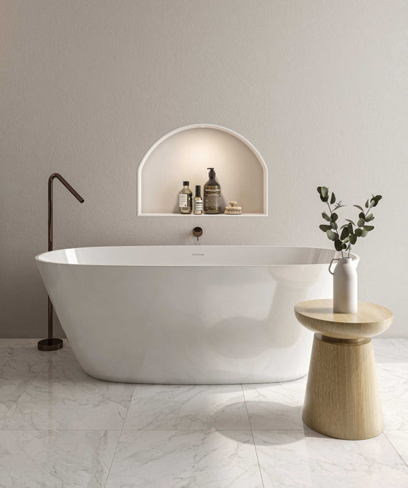 Seima Syros 105 freestanding bath – with integrated slot overflow