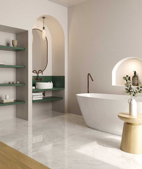 Seima Syros 105 freestanding bath – with integrated slot overflow