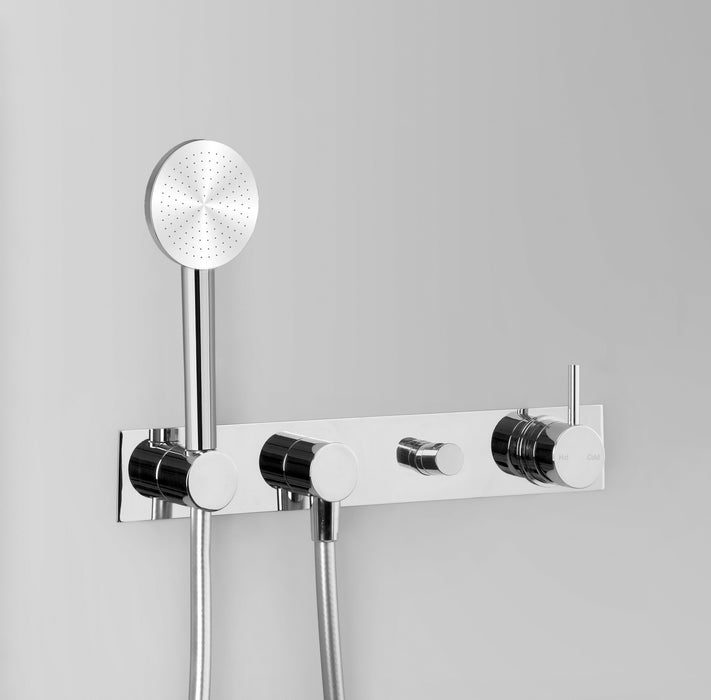 Astra Walker Icon Wall Mixer Set with Single-Function Hand Shower & Diverter on Backplate – A69.48.42.V5.M