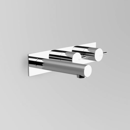 Astra Walker Icon Wall Set Offset with 150mm Straight Spout on Backplate – A69.05.OBP.V2