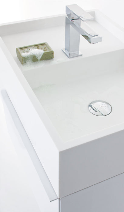 Omvivo CDesign 620 Solid Surface Wall Hung Basin 1TH 620mm