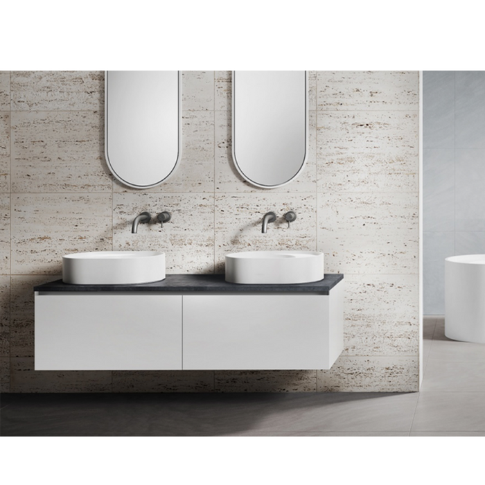 Omvivo Lune 550 Solid Surface Basin 1TH 550mm