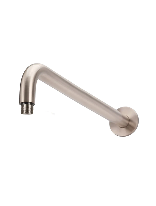 Meir Round Wall Shower Curved Arm 400MM