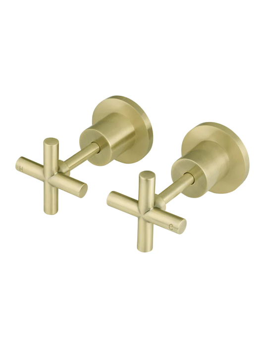 Meir Round Cross Handle Jumper Valve Wall Top Assemblies