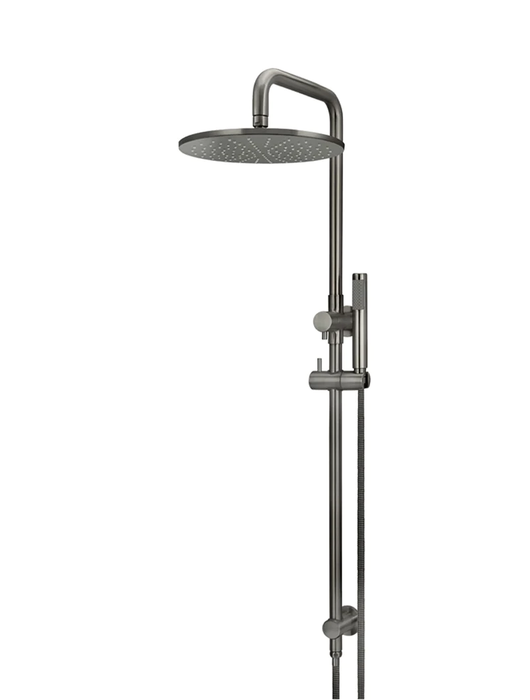 Meir Round Combination Shower Rail, 300MM Rose, Single Function Hand Shower