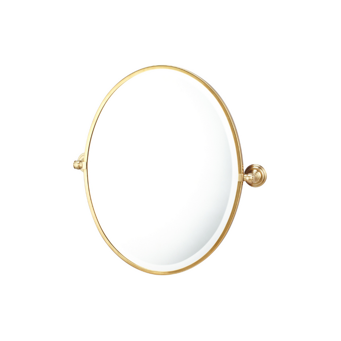 Turner Hastings Mayer Pivot Oval Mirror Brushed Brass 460mm