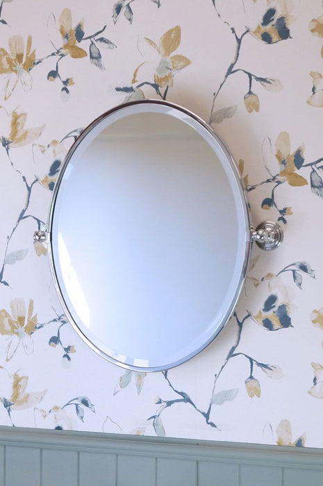 Turner Hastings Mayer Pivot Oval Mirror Chrome 460mm