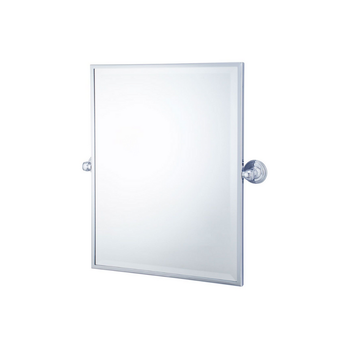 Mayer Pivot Rectangle Mirror Brushed Nickel 460mm