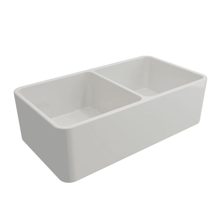 Turner Hastings Novi 85 x 46 Fine Fireclay Gloss White Butler Sink 850mm