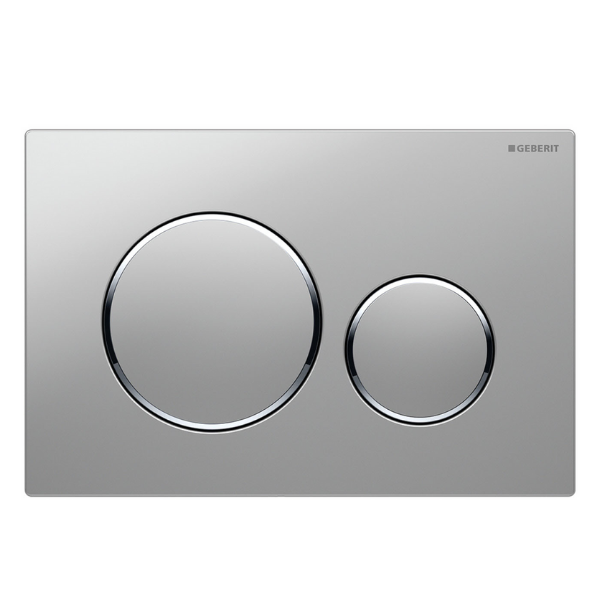 Geberit Sigma 20 Matte Chrome Round Button Flush Plate