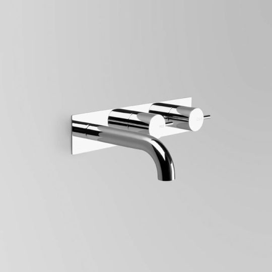 Astra Walker Icon Wall Set on Backplate Offset with 155x25mm Spout - a69.05.obp