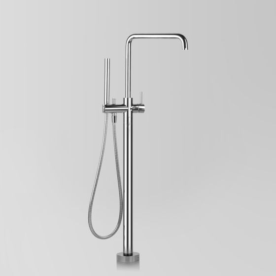 Astra Walker Icon Bath Mixer Floor Mounted with Hand Shower, Swivel Spout - a69.08.v11